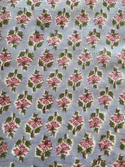 Indian Cotton Block Print Fabric by the Yard -Sewing and Quilting Fabric - Rohiyaan